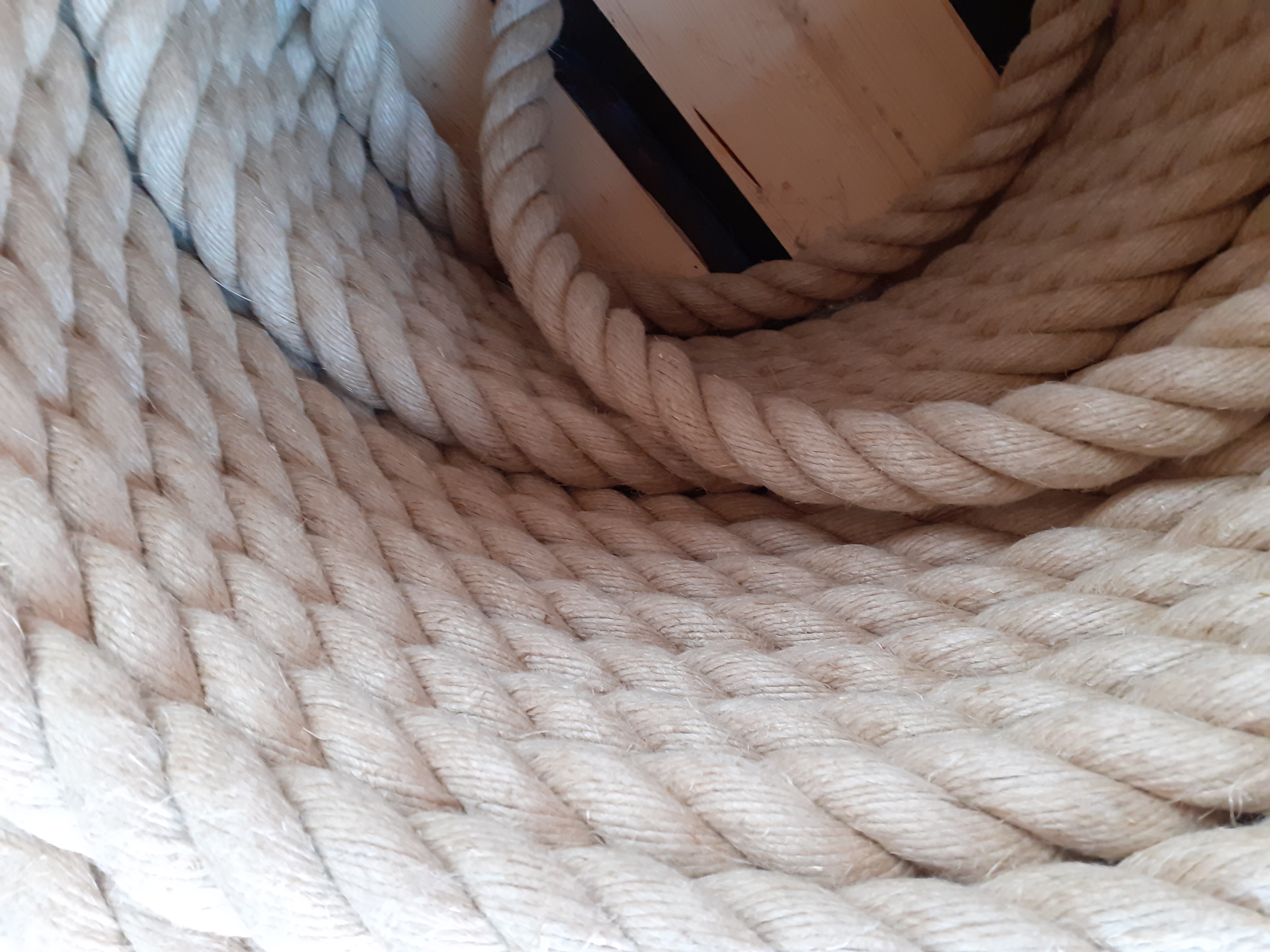 1-50m CHANVRE fibre naturelle 3 torons cordage impregne 16mm CORDE EN JUTE 