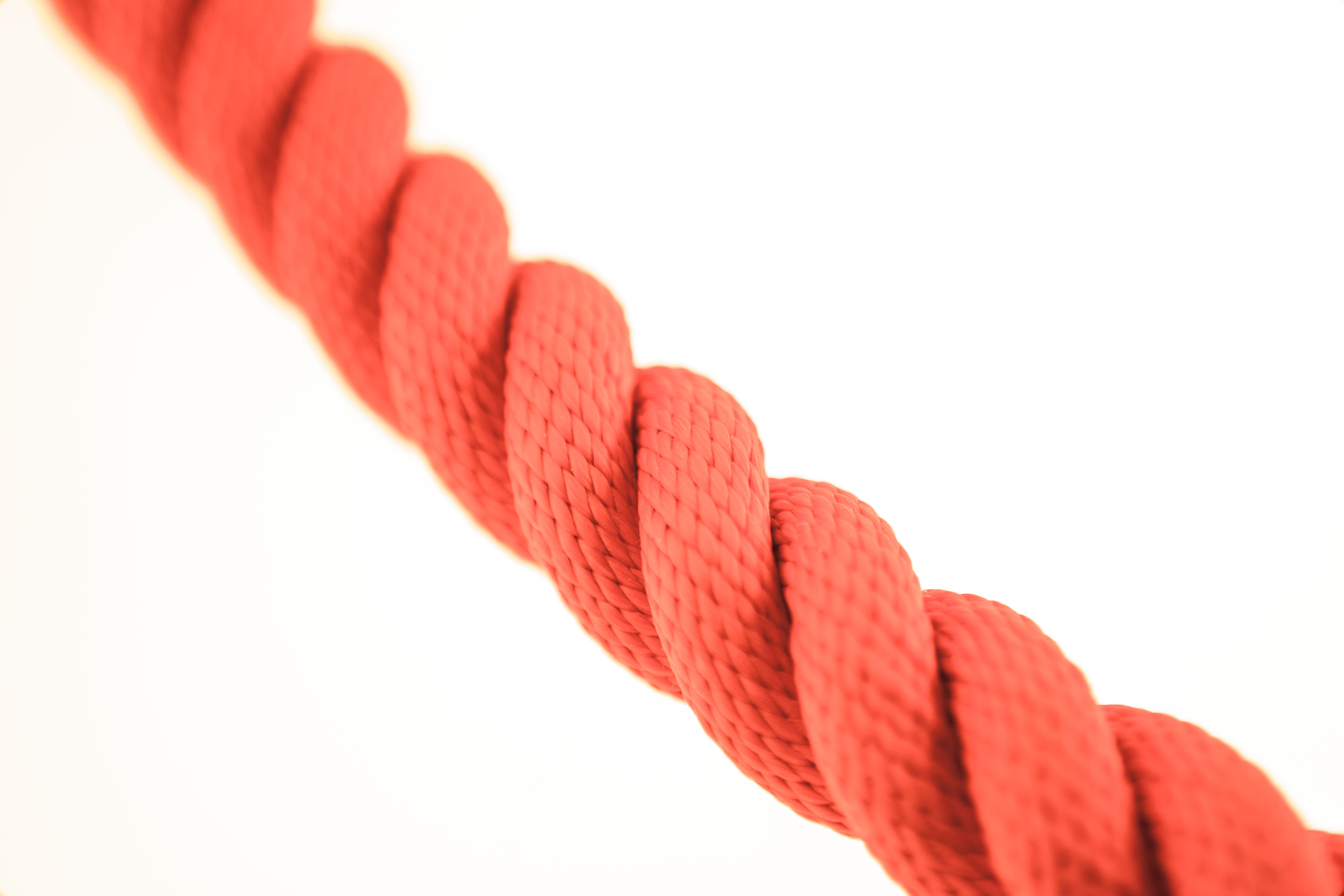 Mijnwerker Bevoorrecht galerij Synthetische getorste rood touw 3 slagen Ø: 30,00mm | Corderie SMITS-HENIN